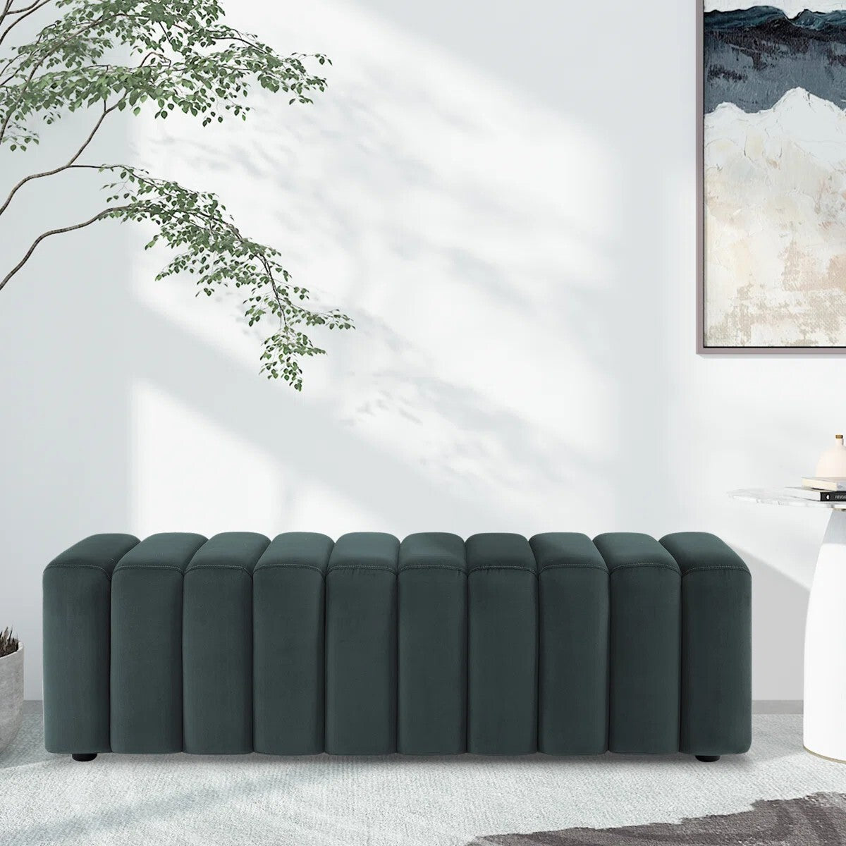 Wide Waiting Room Bench