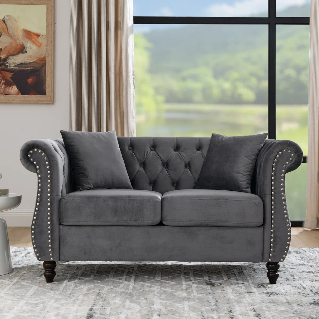 FRIENDS LIFE Modern Sofa 2 Seater Tufted Design
