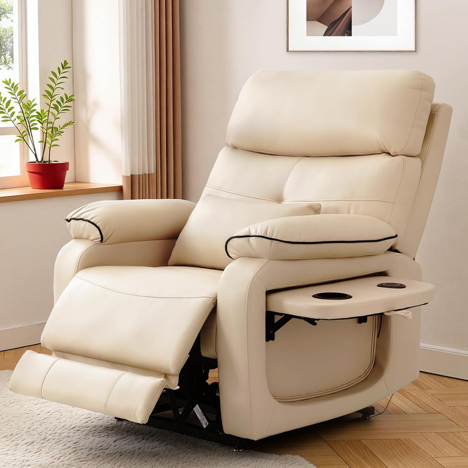 Dual Motor Power Lift Recliner Sofa 1 Seater