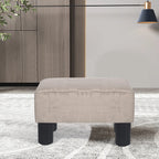 Flannel Small Footstool Puffy Round Ottoman