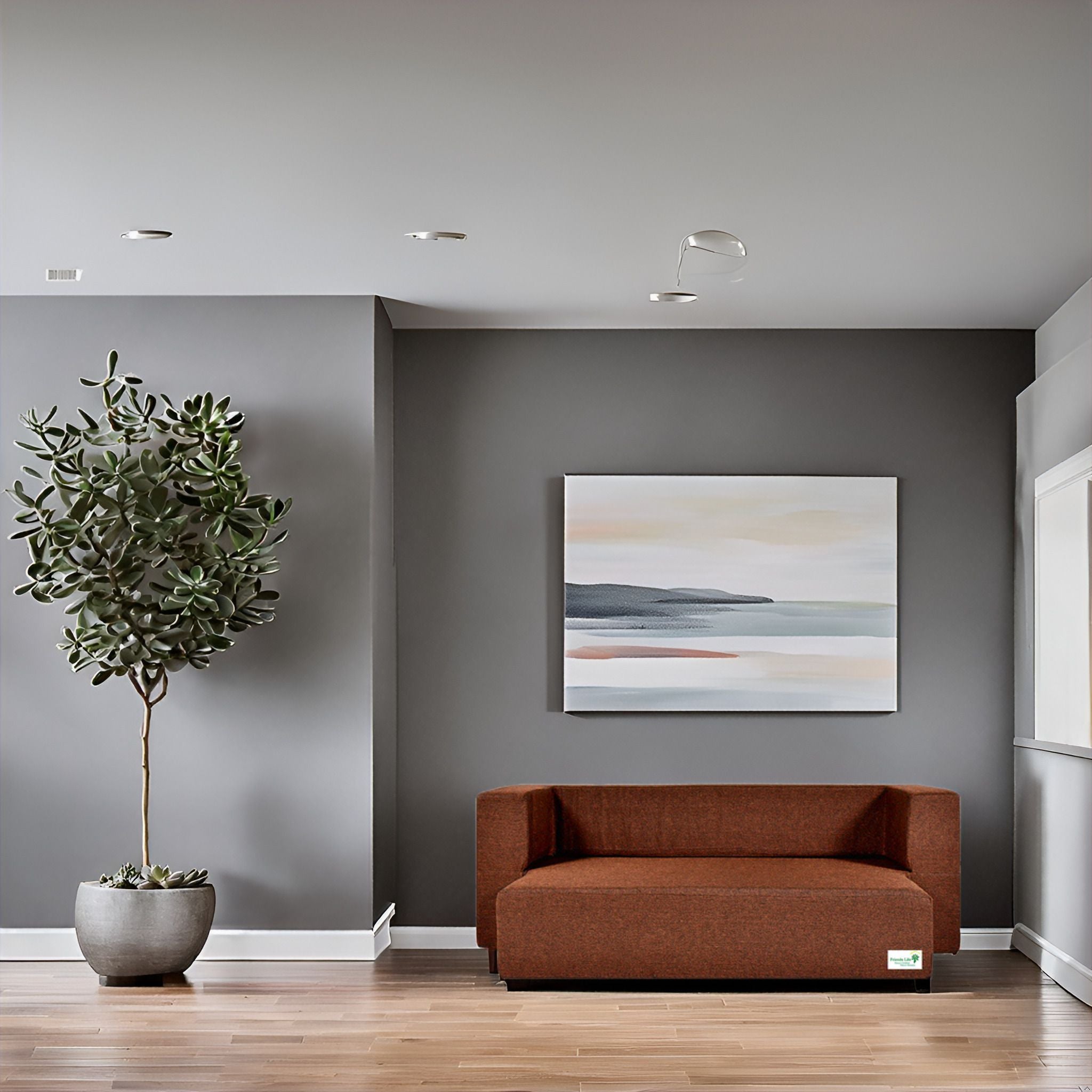 FRIENDS LIFE Sofa Cum Bed | 1 Years Warranty | Foldable Sofa cuma Bed | Jute Finish Fabric, Brown (44X10X72) inches Comfort for All Sofa Cum Bed for Living Room & Guests (N-CA25)