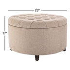 Noelle 28" Ottoman with Storage