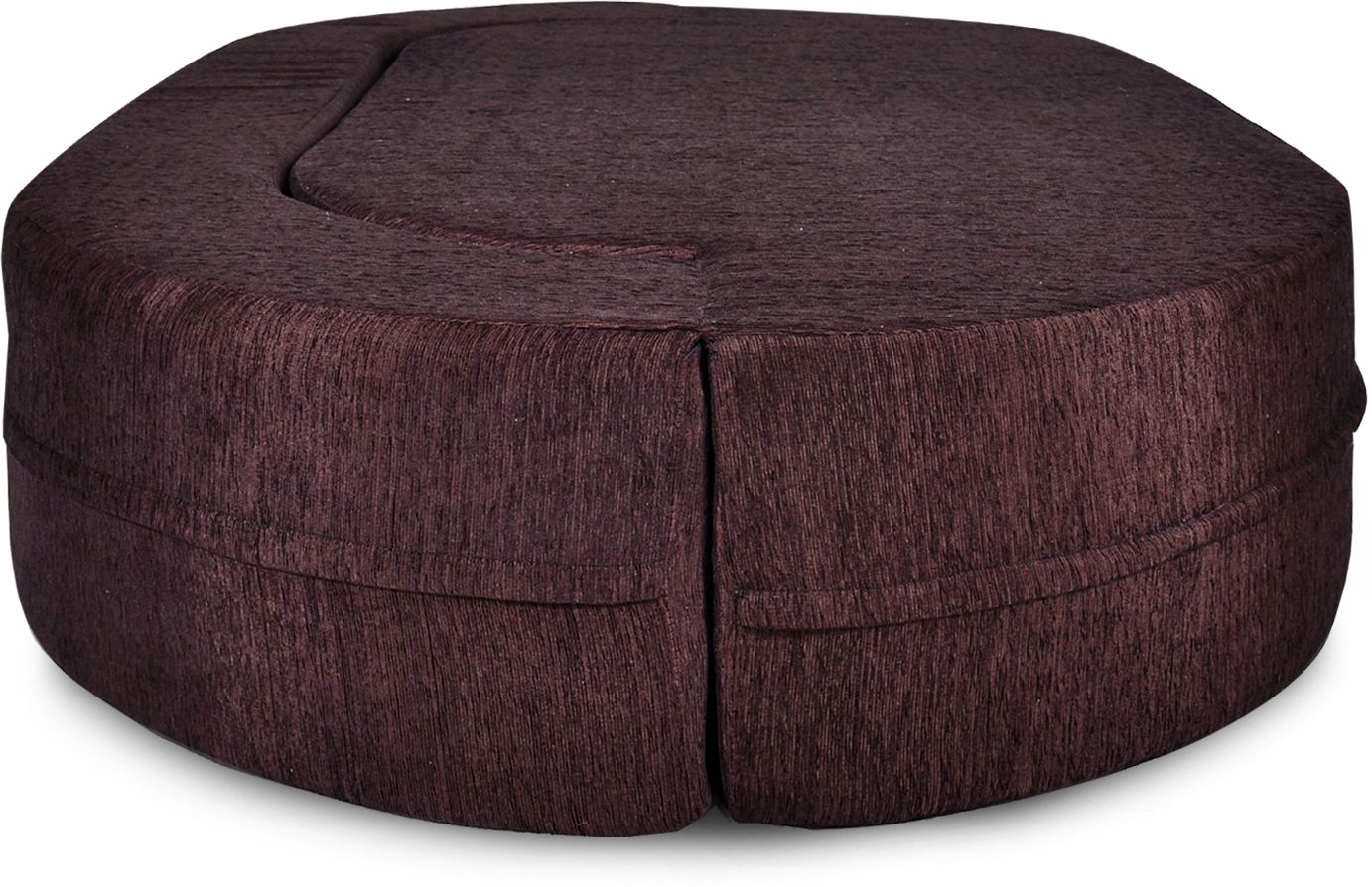 FRIENDS LIFE 3 Seater Sofa Cum Bed | 1 Years Warranty | Foldable Sofa cuma Bed | Jute Finish Fabric, Brown Comfort for All Sofa Cum Bed for Living Room & Guests (N-FL5030)