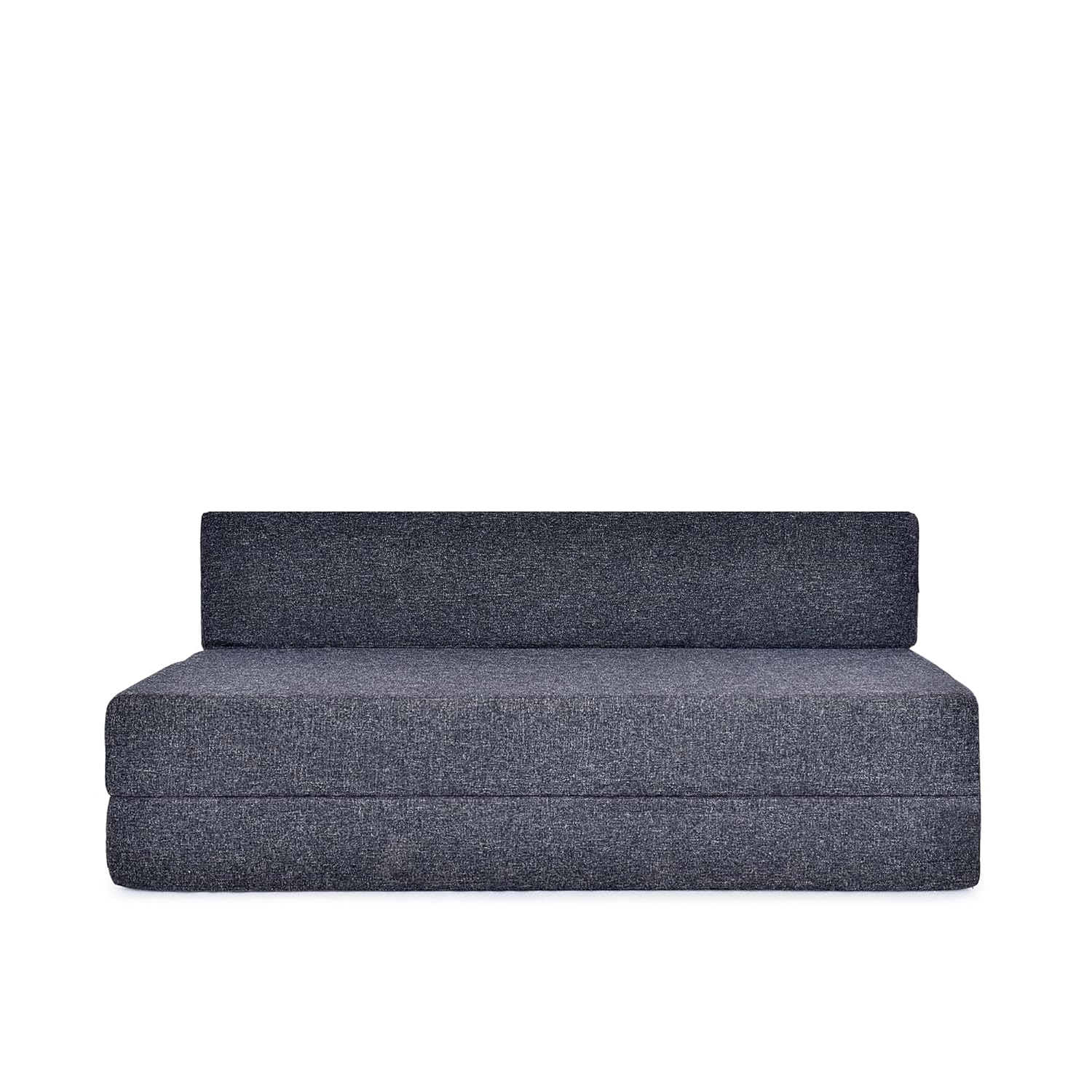 FRIENDS LIFE 5X6 Comfort for All Sofa Bed for 3 Person 3 Seater Double Fold Out Sofa Cum Bed Color -Jute Grey