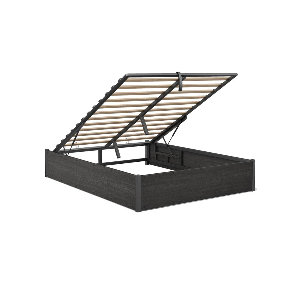 Shila Lift Up Storage Bed Black