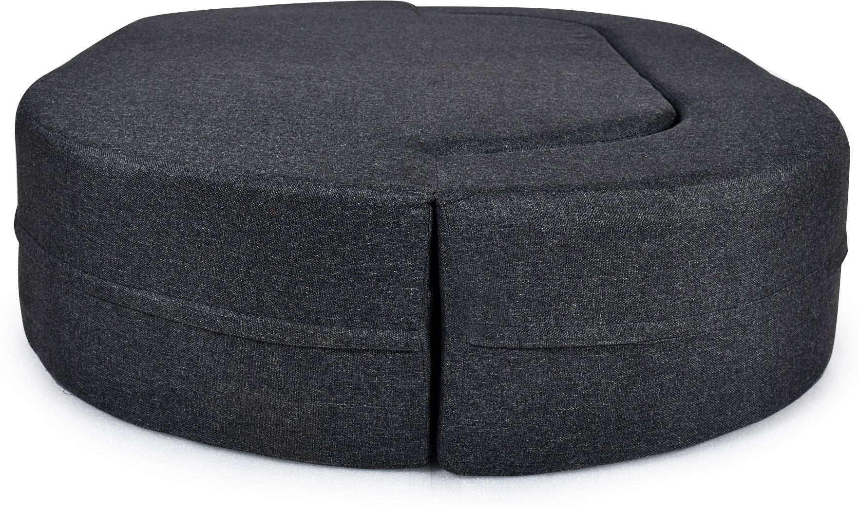 FRIENDS LIFE 3 Seater Sofa Cum Bed | 1 Years Warranty | Foldable Sofa cuma Bed | Jute Finish Fabric, Grey Comfort for All Sofa Cum Bed for Living Room & Guests (N-FL5020)
