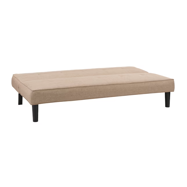Cyrus Sofa Bed Contemporary Made of Luxurious High Density Foam Modern Polyester Twin Futon Sofa Bed Color - Beige
