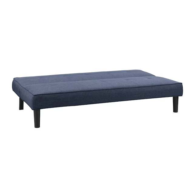Cyrus Sofa Cum Bed Contemporary Made of Luxurious High Density Foam Modern Polyester Twin Futon Sofa Bed Color - Blue