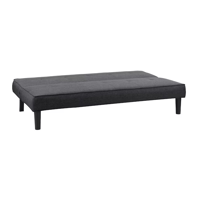 Cyrus Sofa Cum Bed Contemporary Made of Luxurious High Density Foam Modern Polyester Twin Futon Sofa Bed Color - Grey