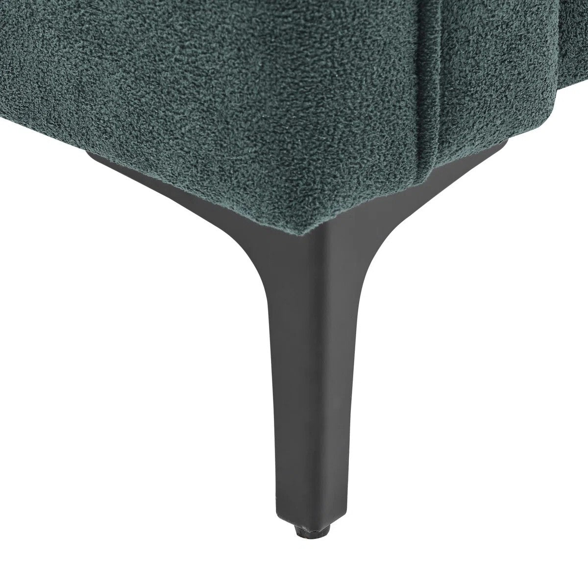 Devonaire Modern Tufted Design Sofa 3 Seater | Loveseat with Armrest, Metal Legs – Blue Living Room Sofa