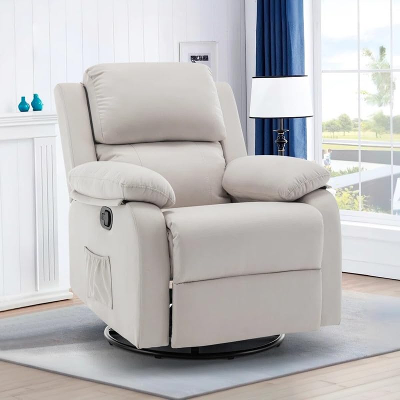 FRIENDS LIFE Recliner Chair, Manual Recliner, 360 Swivel Recliners
