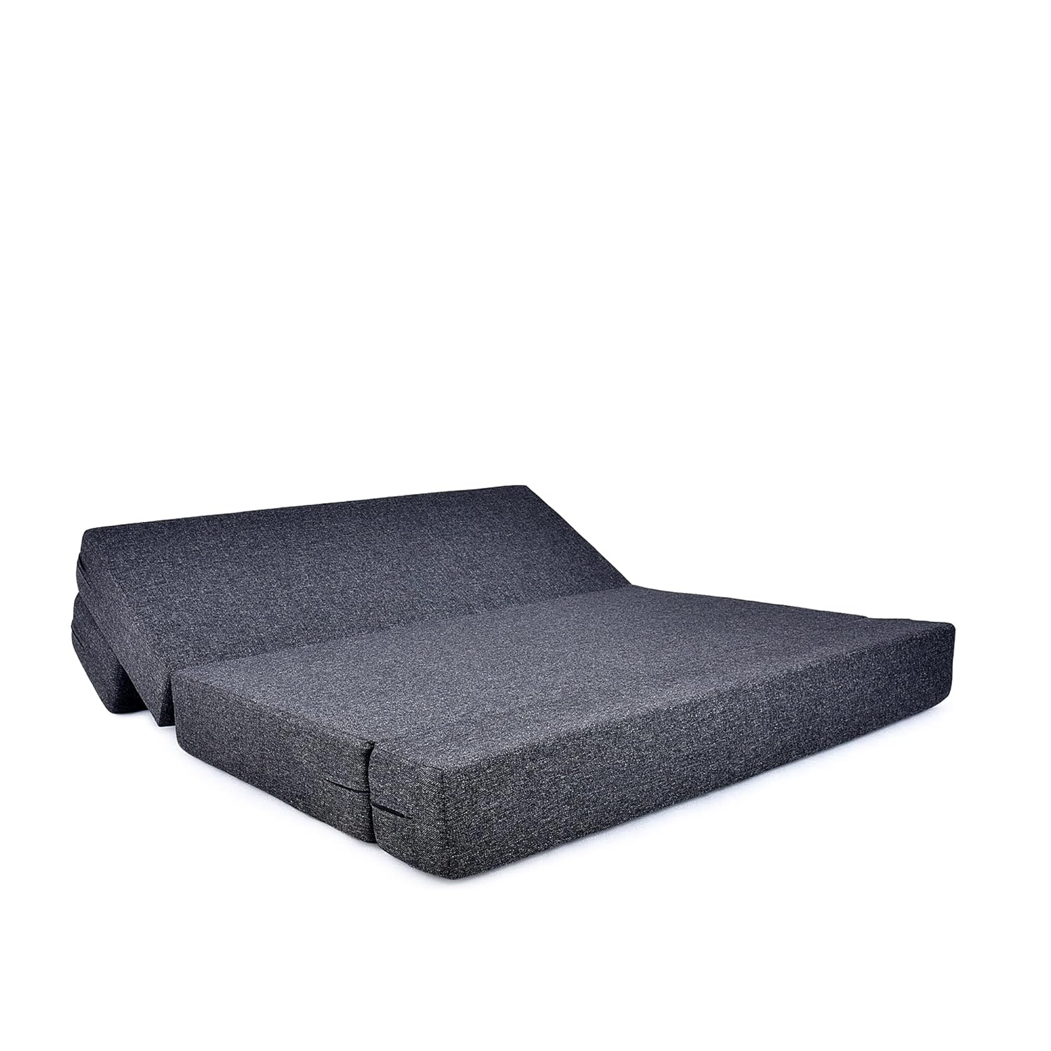FRIENDS LIFE 5X6 Comfort for All Sofa Bed for 3 Person 3 Seater Double Fold Out Sofa Cum Bed Color -Jute Grey