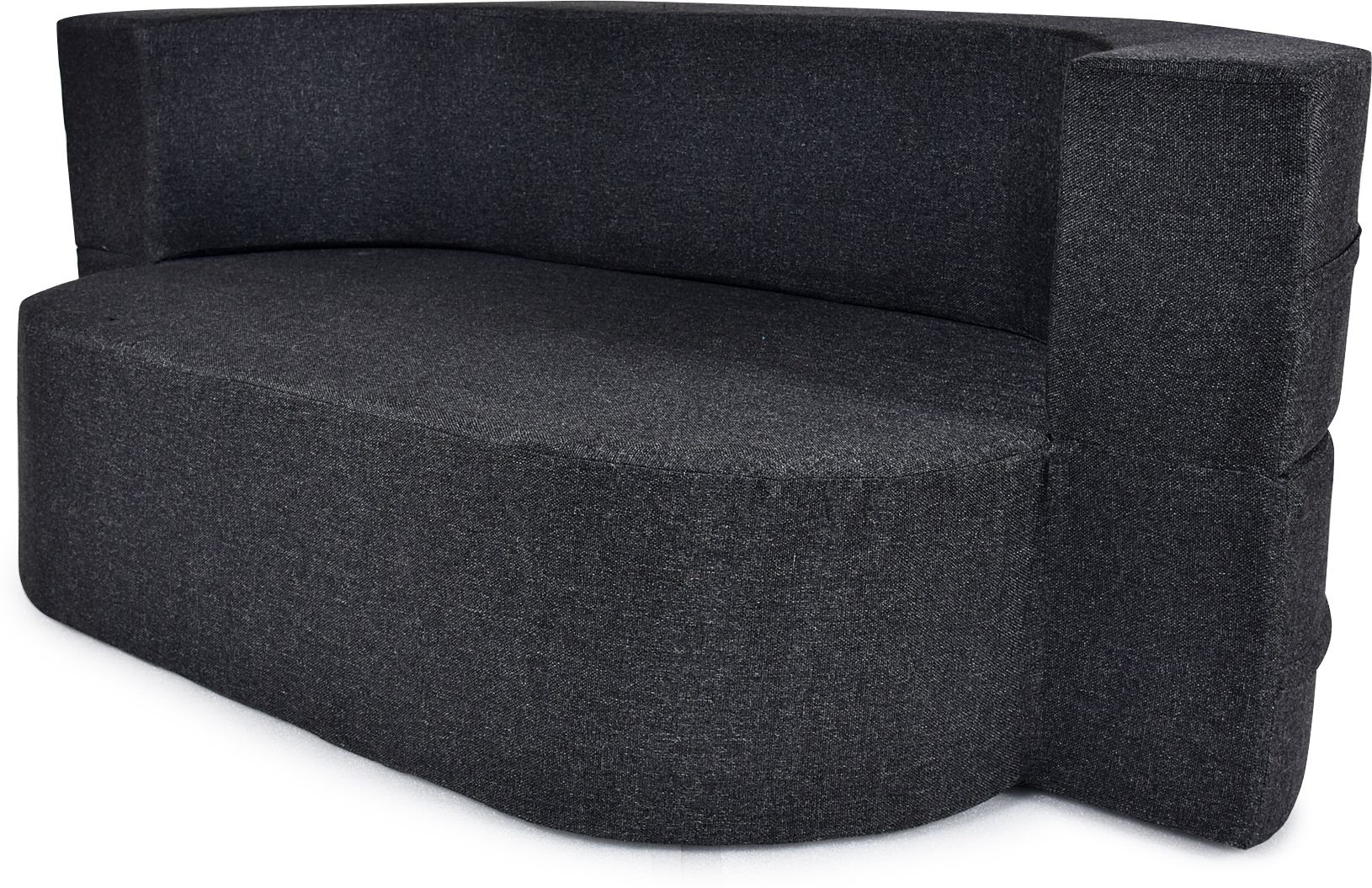 FRIENDS LIFE 3 Seater Sofa Cum Bed | 1 Years Warranty | Foldable Sofa cuma Bed | Jute Finish Fabric, Grey Comfort for All Sofa Cum Bed for Living Room & Guests (N-FL5020)