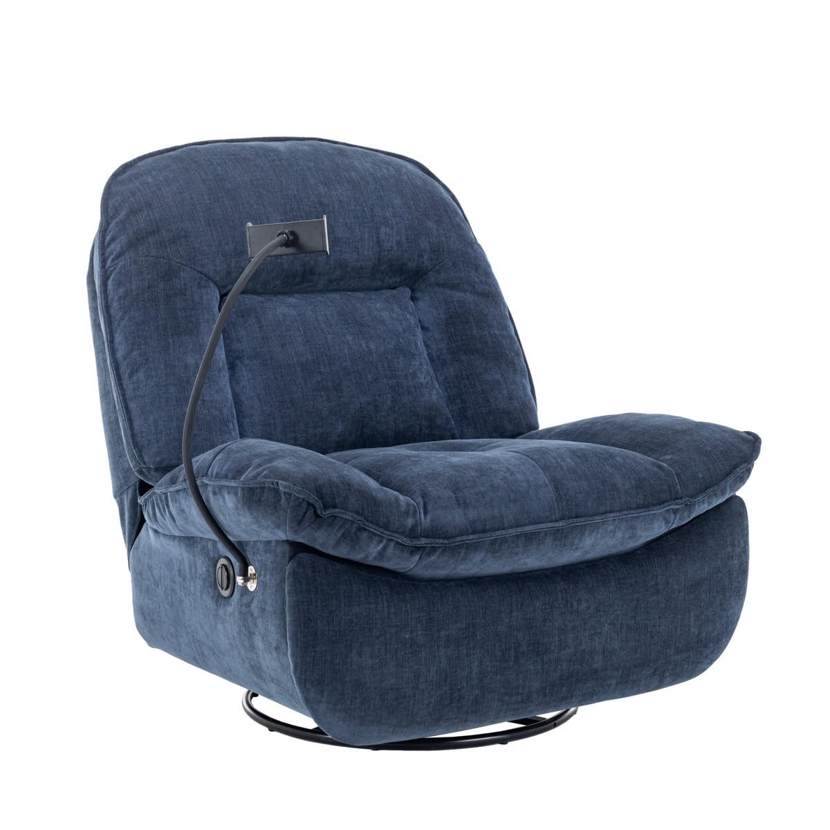 FRIENDS LIFE Betzabe Recliner Sofa 1 Seater 360° Swivel and Rocking