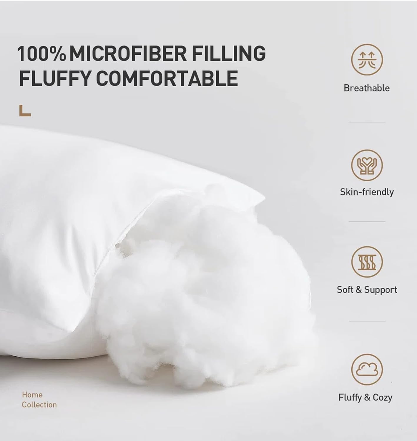 Reliance White Fabric Pillow, Cushions for Sofa Pillow 16x16 inches