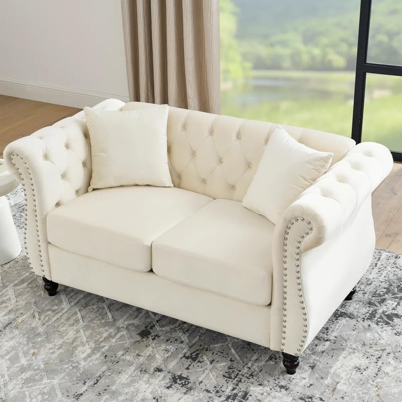 FRIENDS LIFE Modern Tufted Design Sofa 2 Seater