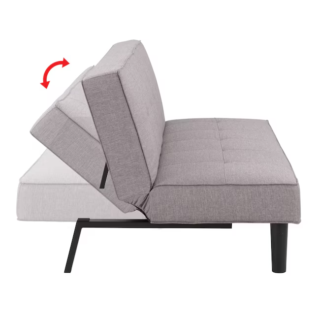 Cyrus Sofa Cum Bed Contemporary Made of Luxurious High Density Foam Modern Polyester Twin Futon Sofa Bed Color - Khaki