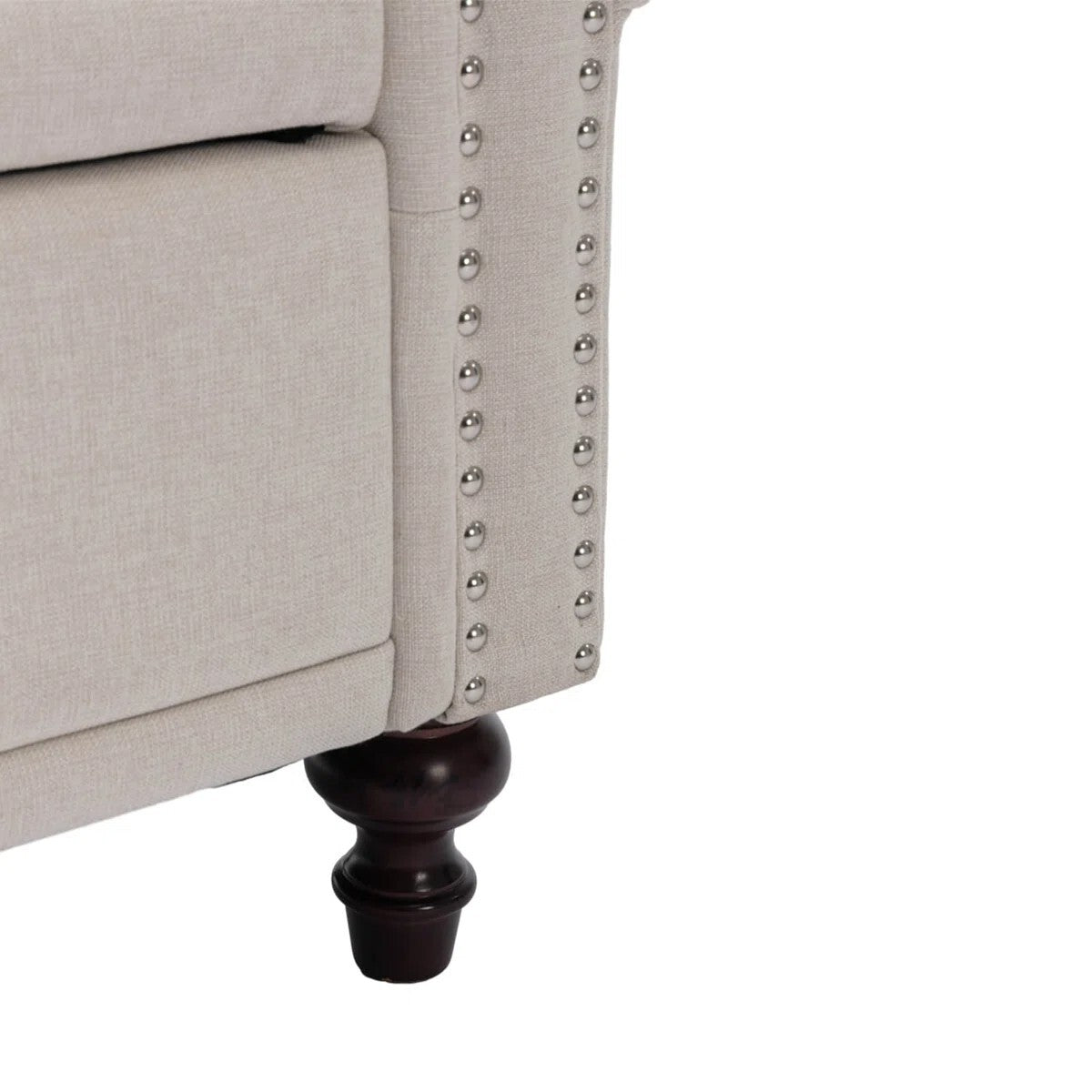 FRIENDS LIFE Segmented Storage Compartments Bedroom Bench, Ottoman Storage Bench | Velvet/Line Fabrics Multipurpose Settee for Living Room Casual Rectangular Color Beige