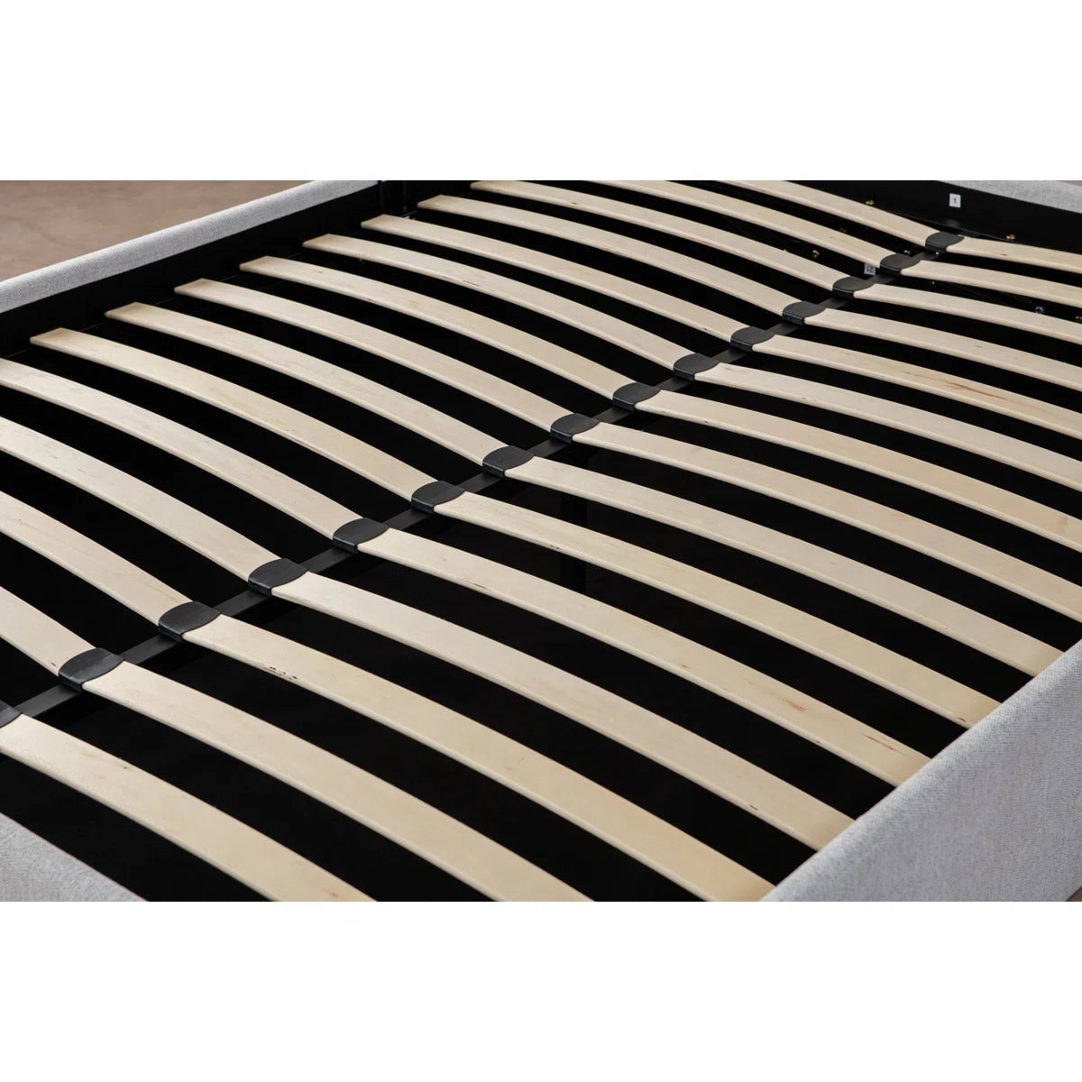 Aristedes Side Lift Up Platform Storage Bed Off White