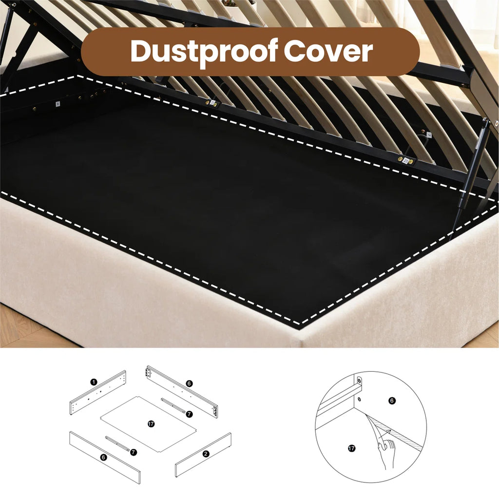 FRIENDS LIFE Aristedes Side Lift Up Platform Storage Bed