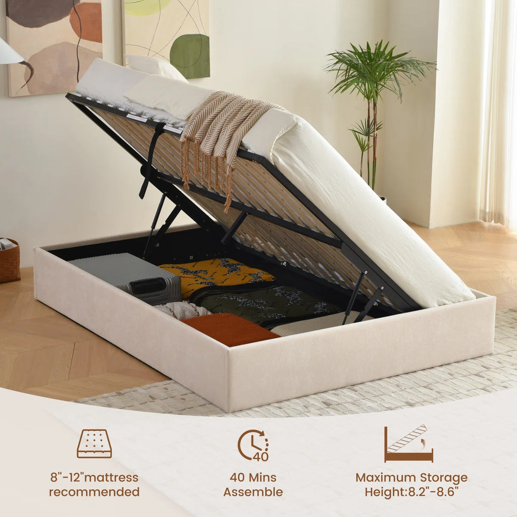 FRIENDS LIFE Aristedes Side Lift Up Platform Storage Bed