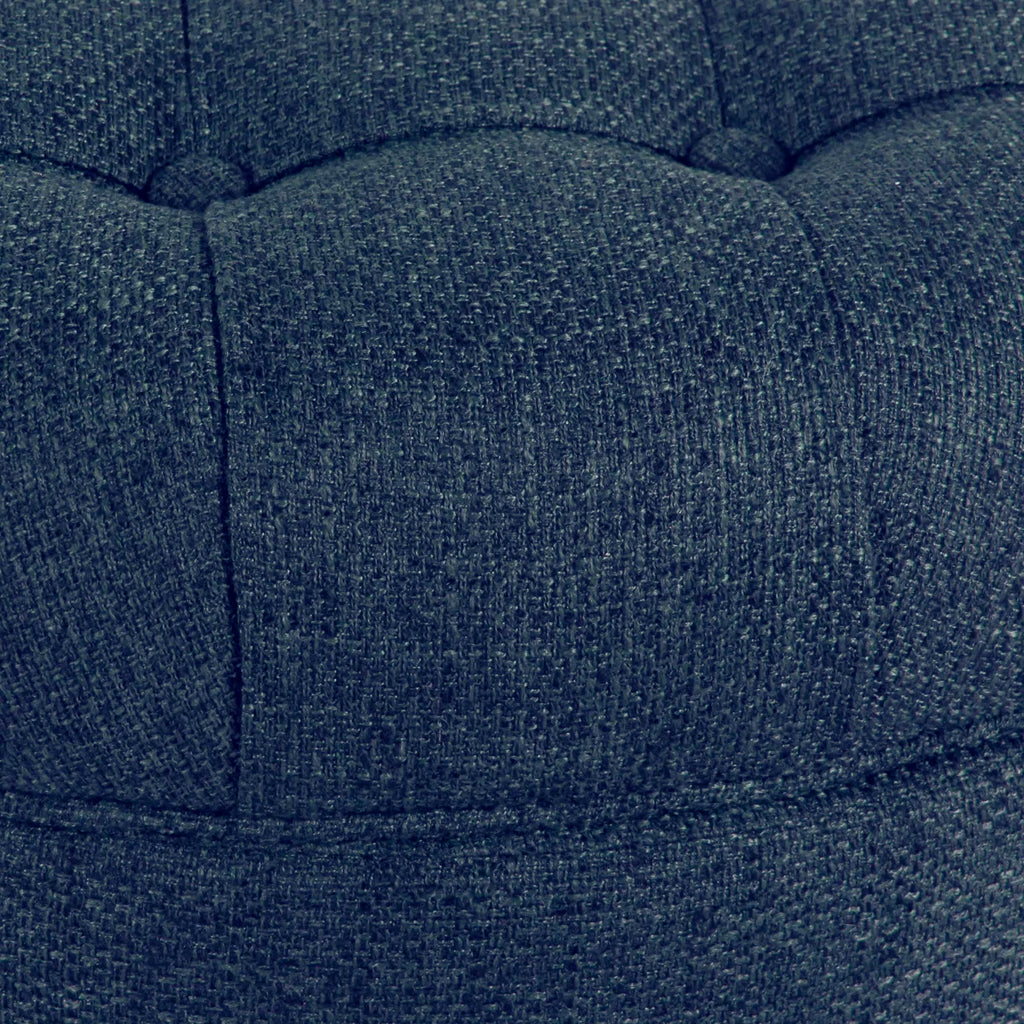 25" Wide Tufted Round Storage Ottoman
