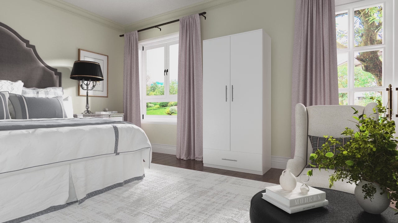 FRIENDS LIFE Syverson Almira with Storage Colour White